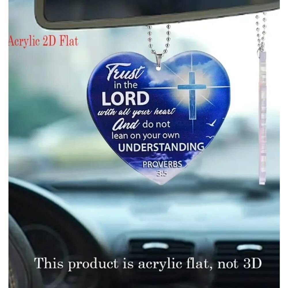 Trust in the Lord Car Mirror Ornament - Brand New